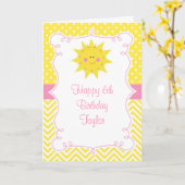 Unser kleiner Sunshine Geburtstag  Karte (Gelbe Blume)