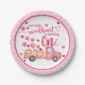 Unser kleiner Süße dreht ein Plättchen Pappteller (Vorderseite)