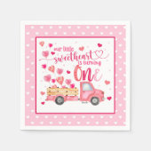 Unser kleiner Süße dreht sich um einen Napkin Serviette (Vorderseite)