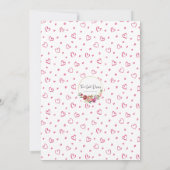 Unser kleiner Süße dreht sich um eins Einladung (Rückseite)