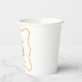 Unser kleiner Süsse-Orange-Geburtstag Pappbecher (Links)