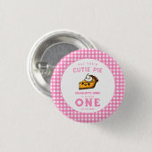Unser kleiner Süsse Pi Tag 1. Geburtstag Button (Vorne & Hinten)