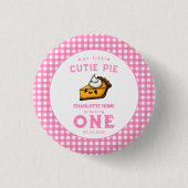 Unser kleiner Süsse Pi Tag 1. Geburtstag Button (Vorderseite)