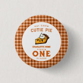 Unser kleiner Süsse Pi Tag 1. Geburtstag Button (Vorderseite)
