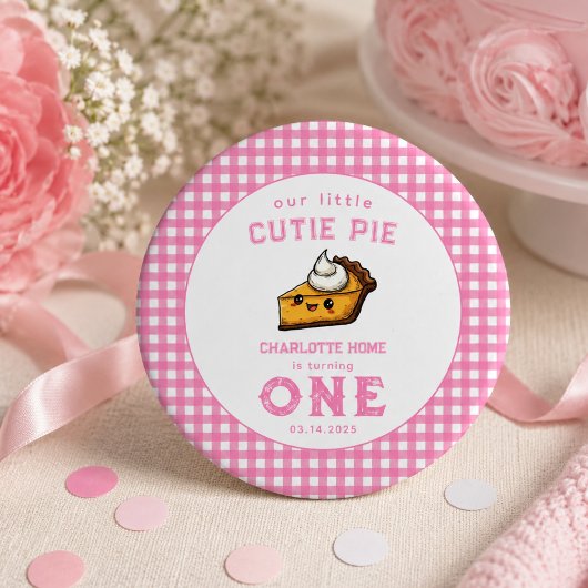 Unser kleiner Süsse Pi Tag 1. Geburtstag Button