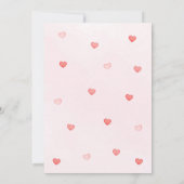 Unser kleiner, süßer Herzschlag Geburtstag Einladung (Rückseite)