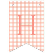 Unser kleiner süßer Pfirsich ist ein Baby erster G Wimpelkette (Zweite Fahne)