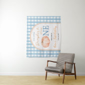 Unser kleiner süßer Pumpkin 1. Geburtstag Willkomm Wandteppich (Beispiel)