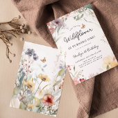 Unser kleiner Wildblume 1. Geburtstag Einladung