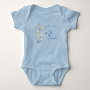 Unser kleiner Wildblumen-Junge Thema Baby Strampler