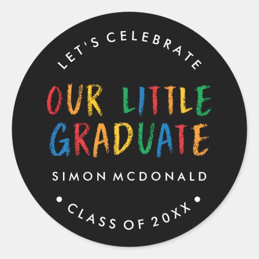 UNSER KLEINES ABBILD | SCHULDIGUNGSPARTEILE RUNDER AUFKLEBER (Vorderseite)