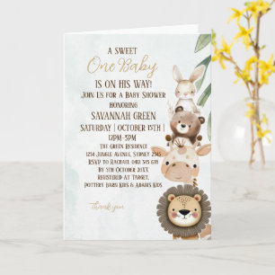 Unser Kleines Baby Shower Einladung