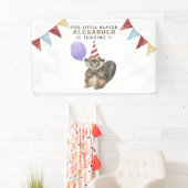 Unser kleines Biber 1. Geburtstag Party Banner (Insitu)