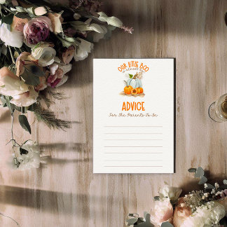 Unser kleines Boo Baby Shower Advisor-Spiel Begleitkarte