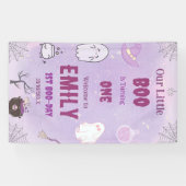 Unser kleines Boo Halloween 1. Geburtstag Banner (Horizontal)
