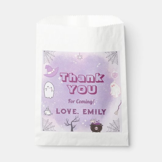 Unser kleines Boo Halloween 1. Geburtstag Gefällig Geschenktütchen (Vorderseite)