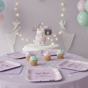 Unser kleines Boo Halloween 1. Geburtstag Pappteller