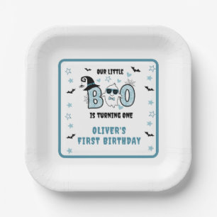 UNSER KLEINES BOO MACHT EINEN BLAUE 1. GEBURTSTAG PAPPTELLER