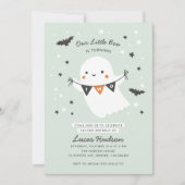 Unser kleines Boo Niedliches Kid Halloween zum zwe Einladung (Vorderseite)