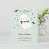 Unser kleines Boo Niedliches Kid Halloween zum zwe Einladung (Stehend Vorderseite)