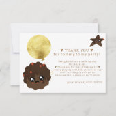 Unser kleines Cookie, das ein Foto zum 1. Geburtst Dankeskarte (Vorderseite)