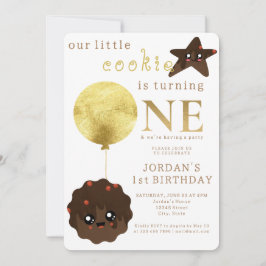 Unser kleines Cookie macht einen Niedlichen 1. Geb Einladung