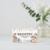 Unser kleines Cowboy Wild West Baby Duschregister Begleitkarte (Stehend Vorderseite)