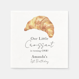 Unser kleines Croissant 1. Geburtstag Party Serviette
