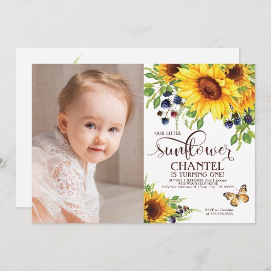 Unser kleines einladung (Vorne/Hinten)