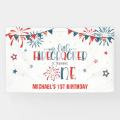Unser kleines Firecracker Banner zum 1. Geburtstag (Horizontal)