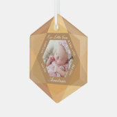 Unser kleines Gem November Birthstone Baby Birth S Ornament Aus Glas (Vorderseite Links)