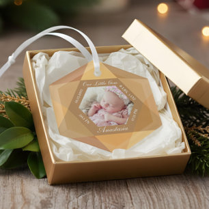 Unser kleines Gem November Birthstone Baby Birth S Ornament Aus Glas