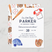 Unser kleines Gepäck Bat Baseball Geburtstag (Vorne/Hinten)