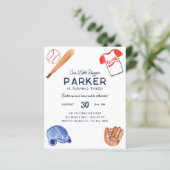 Unser kleines Gepäck Bat Baseball Geburtstag (Stehend Vorderseite)