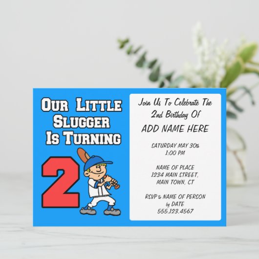 Unser kleines Gepäck dreht zwei Einladung (Stehend Vorderseite)