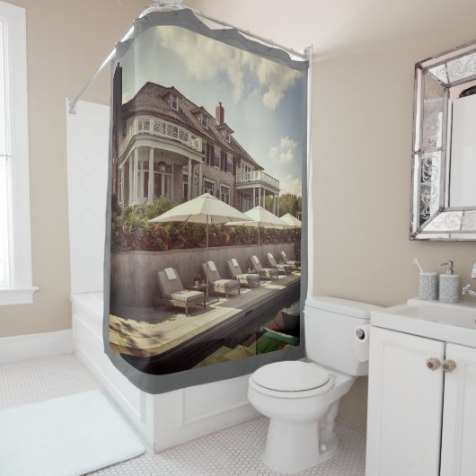 UNSER KLEINES HAUS! DUSCHVORHANG (Beispiel)