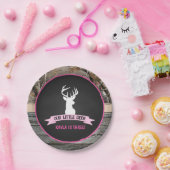 Unser kleines Hirschplättchen - Mädchen Pappteller (Party)