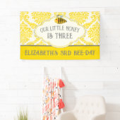Unser kleines Honey Bee Birthday Banner (Insitu)
