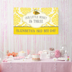 Unser kleines Honey Bee Birthday Banner