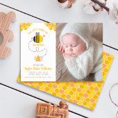Unser kleines Honey Bee Niedlich Kawaii Baby Foto Ankündigung