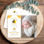 Unser kleines Honey Bee Niedlich Kawaii Baby Foto Ankündigungspostkarte