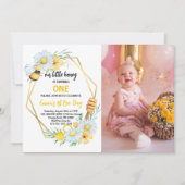 Unser kleines Honig macht eine Biene zum ersten Ge Einladung (Vorderseite)