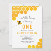 Unser kleines Honig macht eine Biene zum Geburtsta Einladung (Vorderseite)
