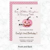 Unser kleines KürbisHalloween Geburtstag jedes Jah Einladung