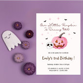 Unser kleines KürbisHalloween Geburtstag jedes Jah Einladung