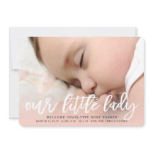 Unser kleines Mädchen-Foto Geburtshilfeverkündung