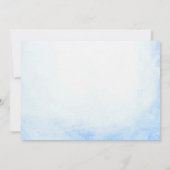 Unser kleines Meerjungfrau 4. Geburtstag Party Fot Einladung (Rückseite)