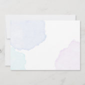 Unser kleines MeerjungMädchen 1. Geburtstag Party Einladung (Rückseite)