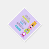 Unser kleines Monster dreht einen Napkins Serviette (Ecke)