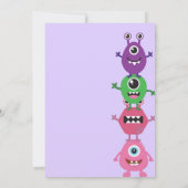 Unser kleines Monster macht eine Einladung zum Geb (Rückseite)